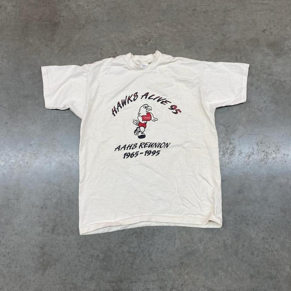 Fruit of the Loom Hawks Alive 95 Reunion T-Shirt Alumni Boxy Fit Men's XL‎